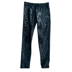 Dori snakeskin leggings - black size 5/6 - excellent condition